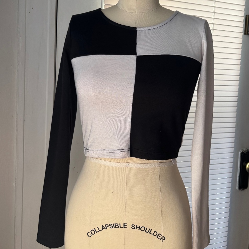 Mod Long Sleeve Crop Top